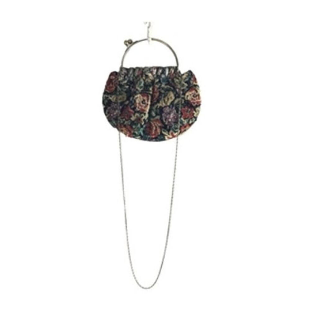 Y2K Floral Tapestry Evening Bag